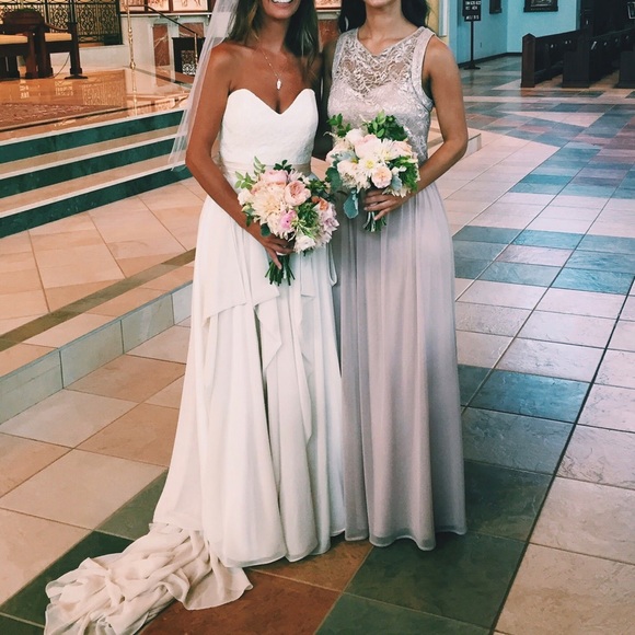 David's Bridal Dresses Davids Bridal Blush Tone Dress Poshmark